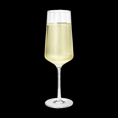 Georg Jensen. 6 stk. champagneglas & champagnesabel - Vejl. 2028,- 