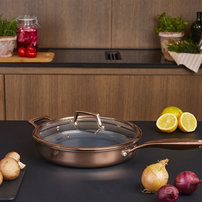 Hâws Santo Sauté Pan 28cm w/Lid Hybrid coating Rose Gold - Vejledende Udsalgspris 1.099,-
