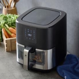 HOLM Airfryer med vindue 9 liter 1700 watt Sort - Vejledende udsalgspris 1399,- 