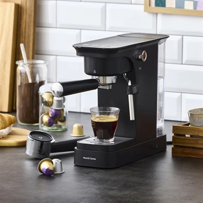Nordic Sense Espressomaskine, Sort - Vejledende udsalgspris 1.299,-