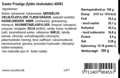 Easter Prestige Xocolatl 400 gram