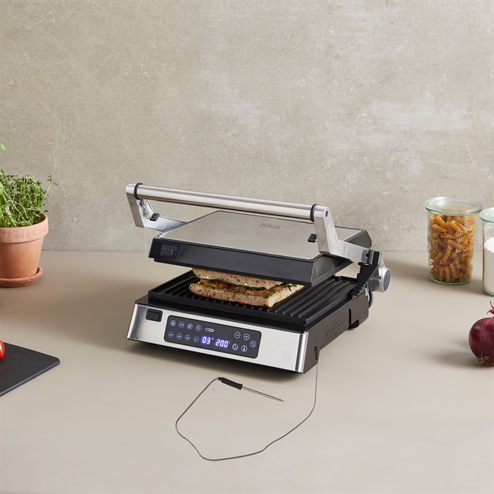 Hâws Table Grill / Panini Grill w/ Digital thermometer 2000W - Vejledende Udsalgspris 1.699,-