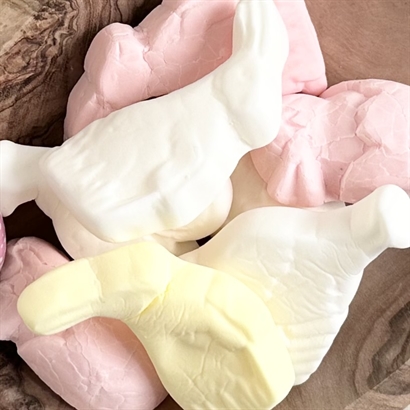 Økopose med påskeprint - Påskeæg, Påskeskum og Bagsværd lakrids