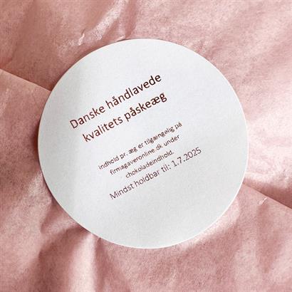 Store Danske Håndlavede Påskeæg - 12 stk. i smuk hvid læderlook æske