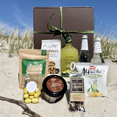 Alkoholfri Limoncello Spritz kit med lækre snacks