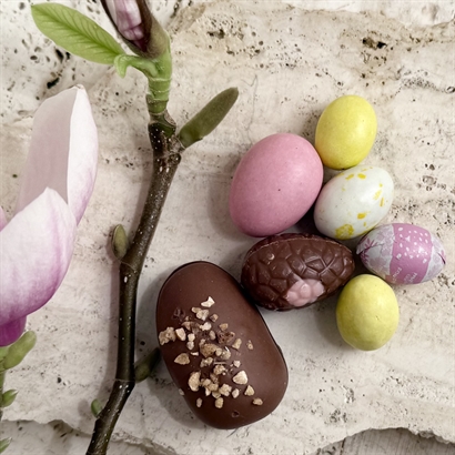 Skattekiste med Økologisk Påskebryg, 2 store Danske Håndlavede Påskeæg og Luksus Påskeblanding