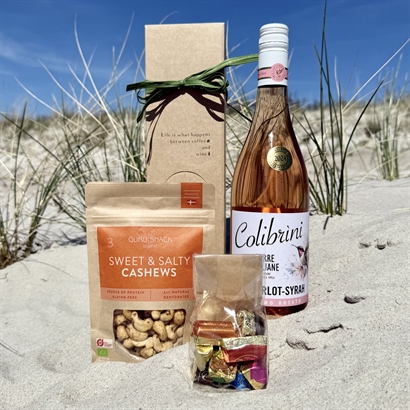 Sommergave med Colibrini Rosé, Luksus Chokolade og snacks