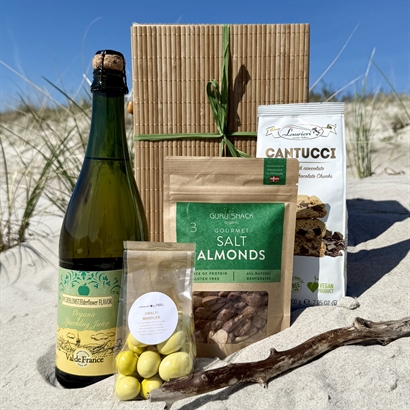 Alkoholfri sommergave med Cider, Chokolade, Cantucci og Salte Mandler