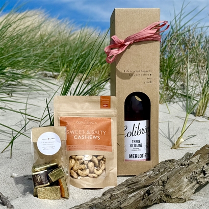 Sommergave med Colibrini Rosé, Luksus Chokolade og snacks