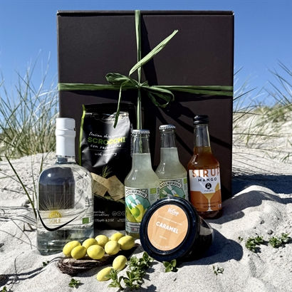 Luksus Sommergave - Gin Hass Kit med lækre Snacks