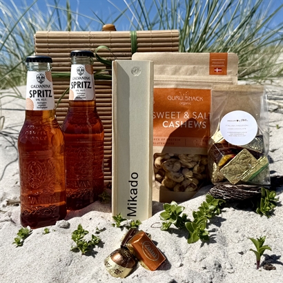 Alkoholfri gave med spil, Spritz, Italiensk Luksus Chokolade og snacks