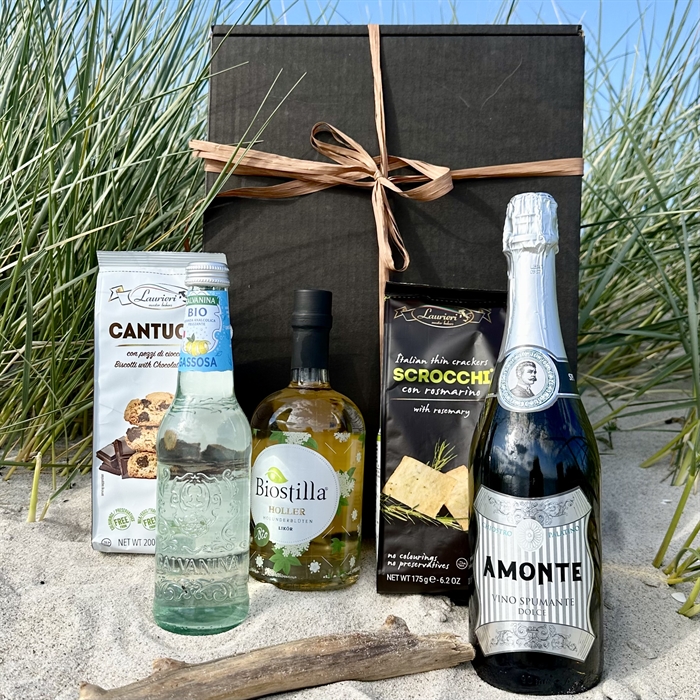 Sommergave Hugo Spritz kit med lækre snacks