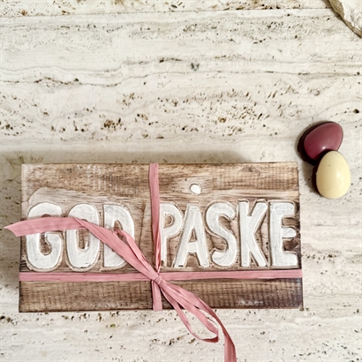 GOD PÅSKE håndlavet skrin med 9 store Danske Håndlavede Påskeæg