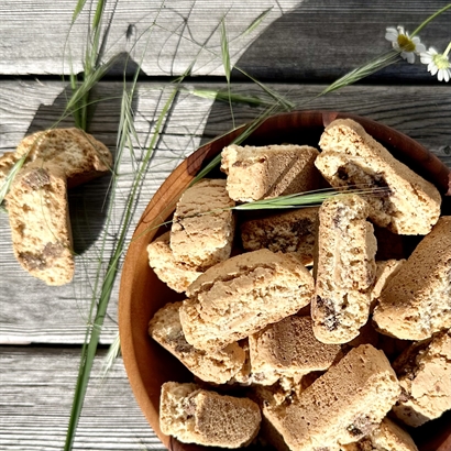 Alkoholfri sommergave med Cider, Chokolade, Cantucci og Salte Mandler