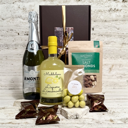 Limoncello Spritz kit med lækre snacks