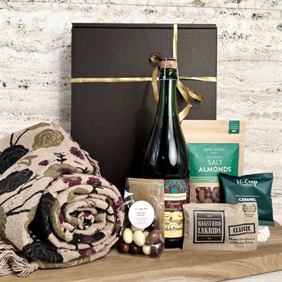 Alkoholfri gave - Bloomingville Plaid med Cider og lækkerier