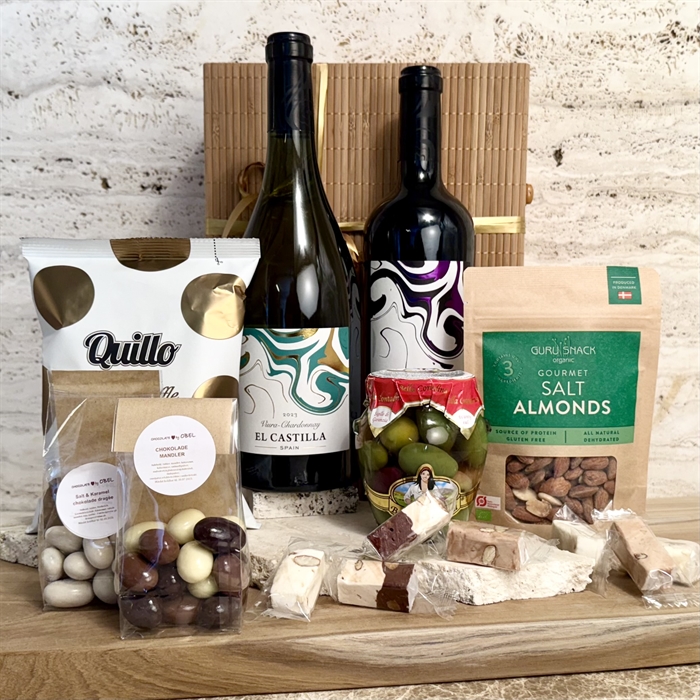 Gavekurve med vin og Bobler