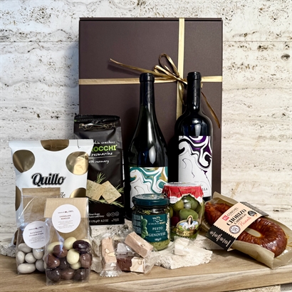 Stort Tapas kit -  spansk rød & hvidvin og delikatesser