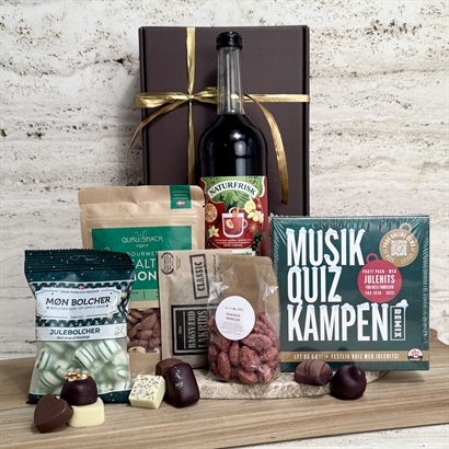 Alkoholfri firmajulegave med musikquiz, gløgg og danske julegodter