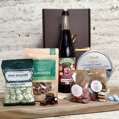 Alkoholfri Gløgg gave med danske specialiteter