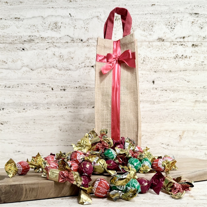 Blandede godter 1500 gram i jutetaske