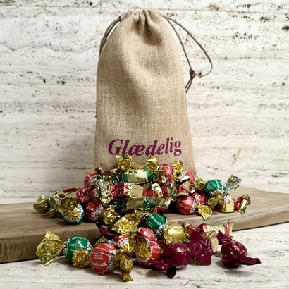Julesæk med 1200 gram Blandede godter