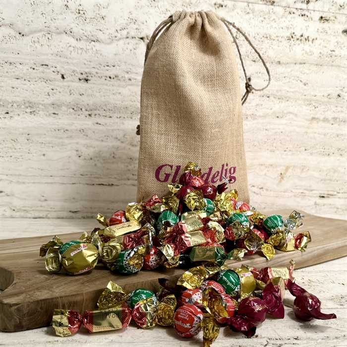 Julesæk med 1700 gram Blandede godter