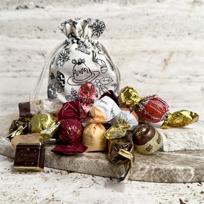 Organic julepose med 200 gram luksus chokoladeblanding 