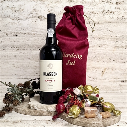 Velourpose med Tawny portvin & 300 gram luksus chokoladeblanding