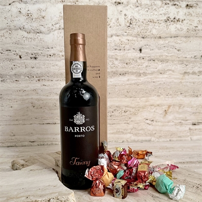 Portvin Barros Port Tawny & 200 gram luksus chokoladeblanding