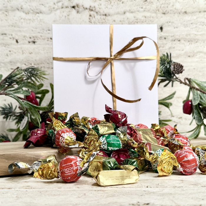 450 gram Blandede godter i hvid æske