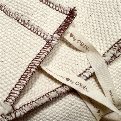 Rustik bomulds gavetaske med Luksus Påskeblanding 500 gram