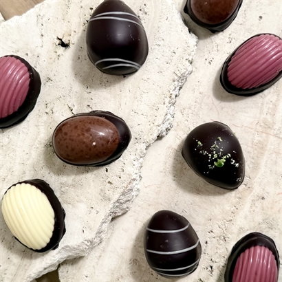 Økopose med påskeprint - Danske påskeæg, Anthon berg og Bagsværd lakrids