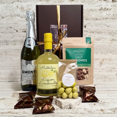Limoncello Spritz kit med lækre snacks