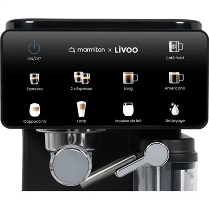 Livoo x Marmiton Espressomaskine – 20 Bar & 8 Programmer - Vejledende Udsalgspris 2.299,-