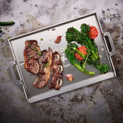 Steak Champ Grillpande rustfri stål - Vejledende udsalgspris 1.099,-
