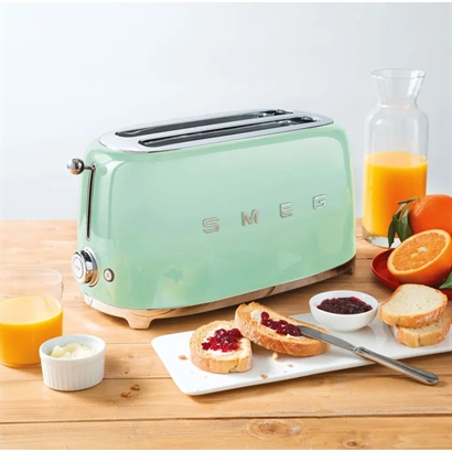 SMEG Ikonisk italiensk brødrister til 4 skiver brød - 4 farver - Vejledende udsalgspris 1799,- 
