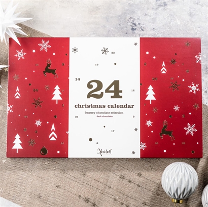 Winterland - dark selection christmas calendar fra Xocolatl